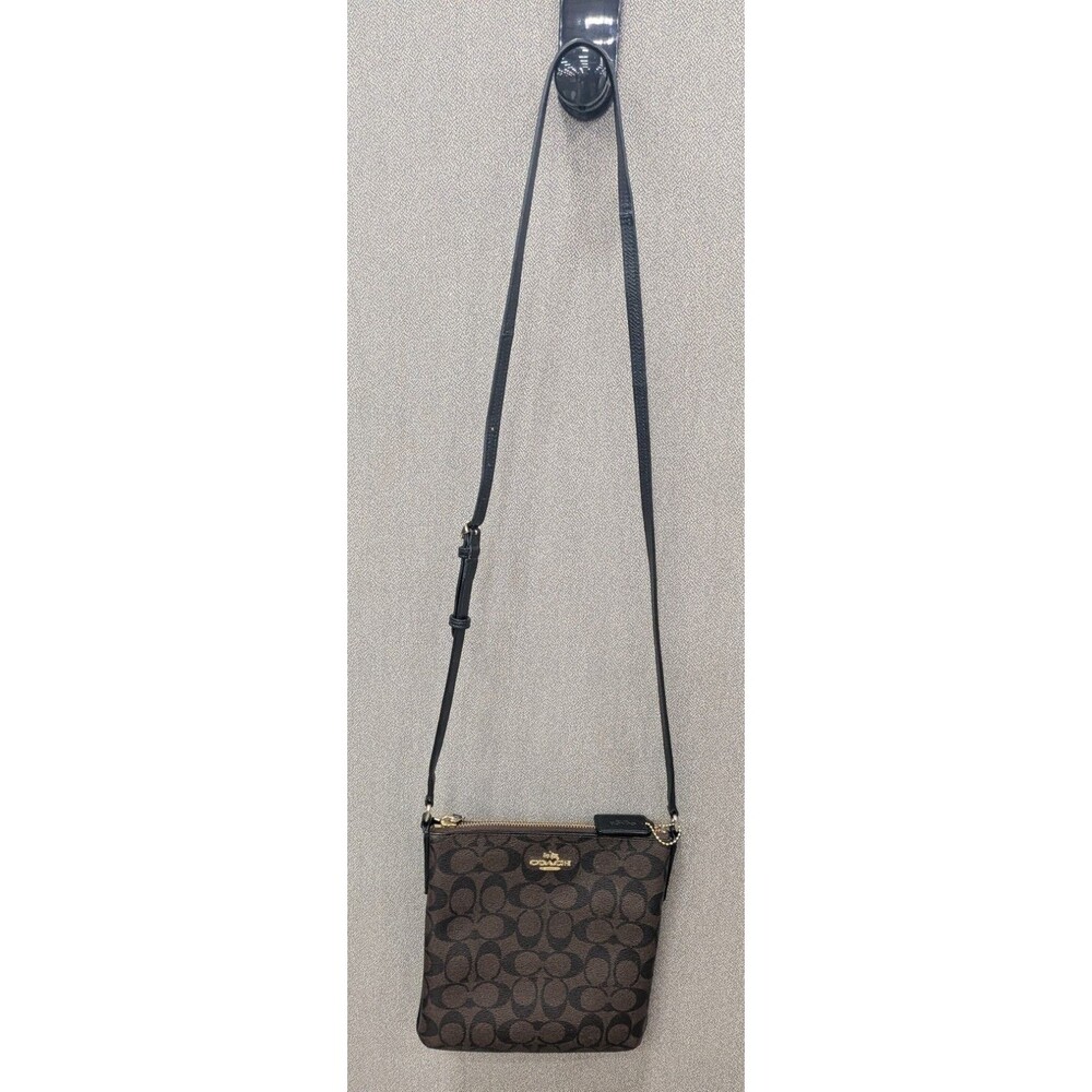 Coach North South File Bag In Signature Canvas